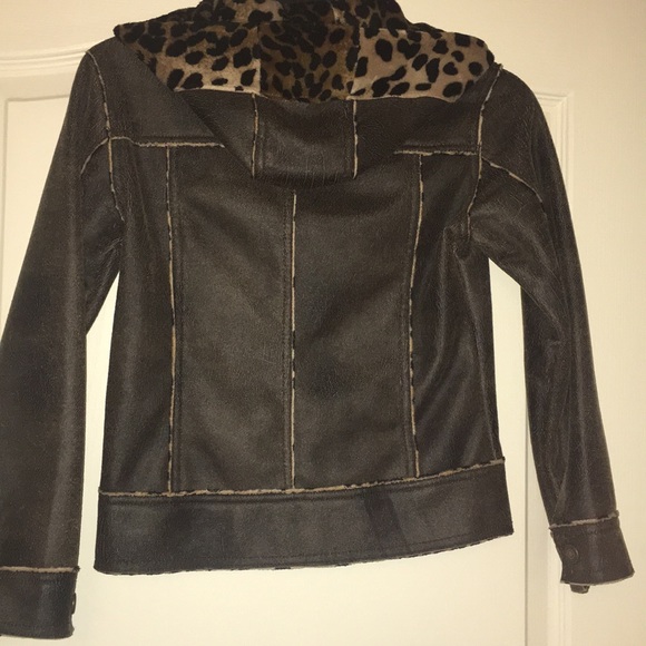 Faux leather girls jacket - Picture 2 of 4